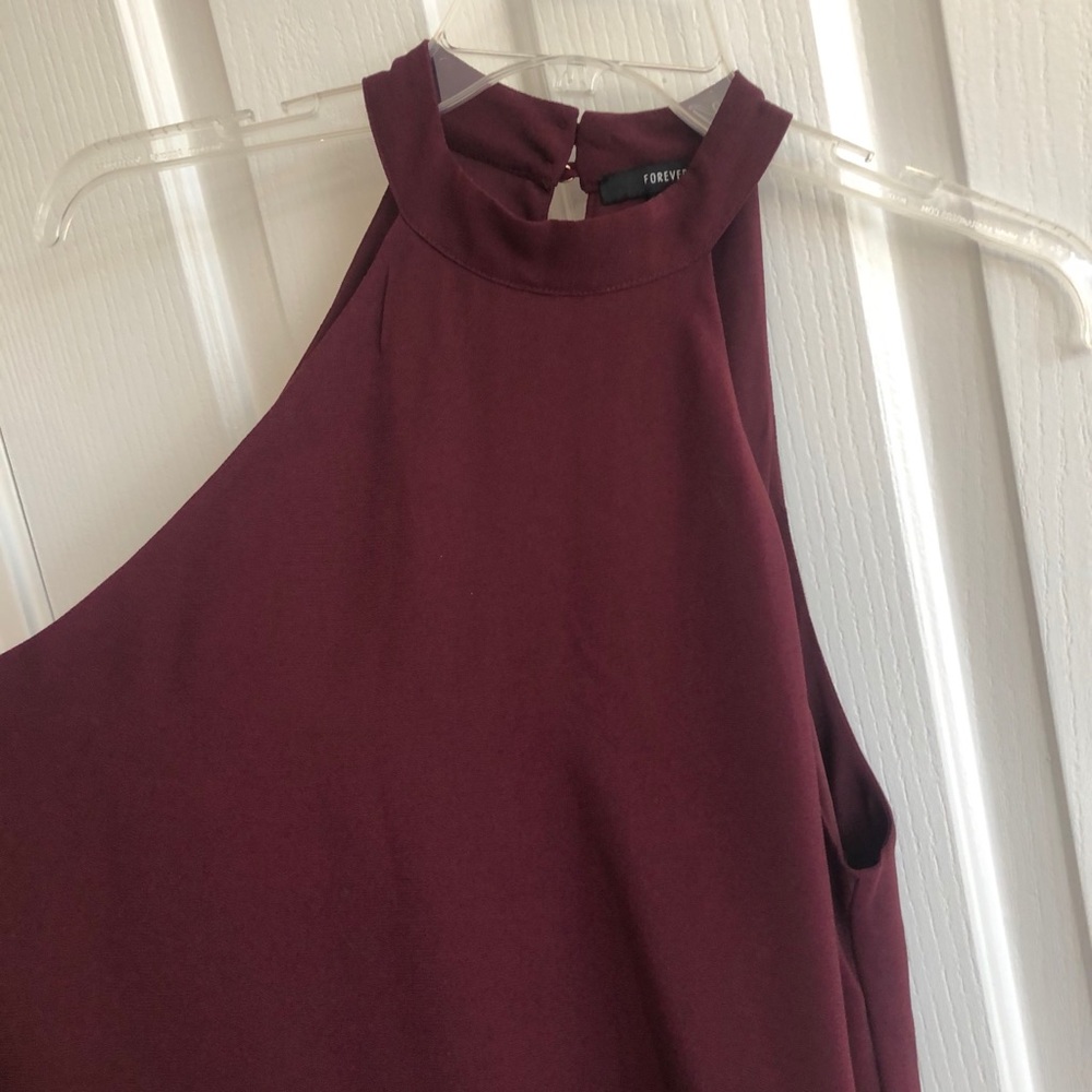 Dark Red Dress